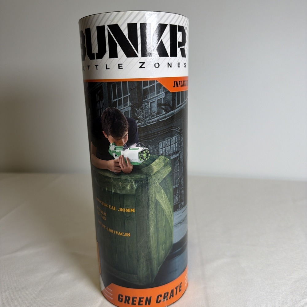 BUNKR Battle Zones  Inflatable Green Crate 22x25x28" Stability System Brand New